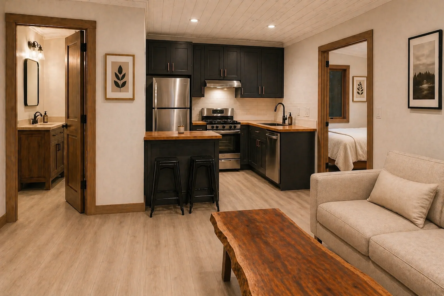 Dunrobin coach home, 550 sq ft secondary suite by Dream Touch Renovations